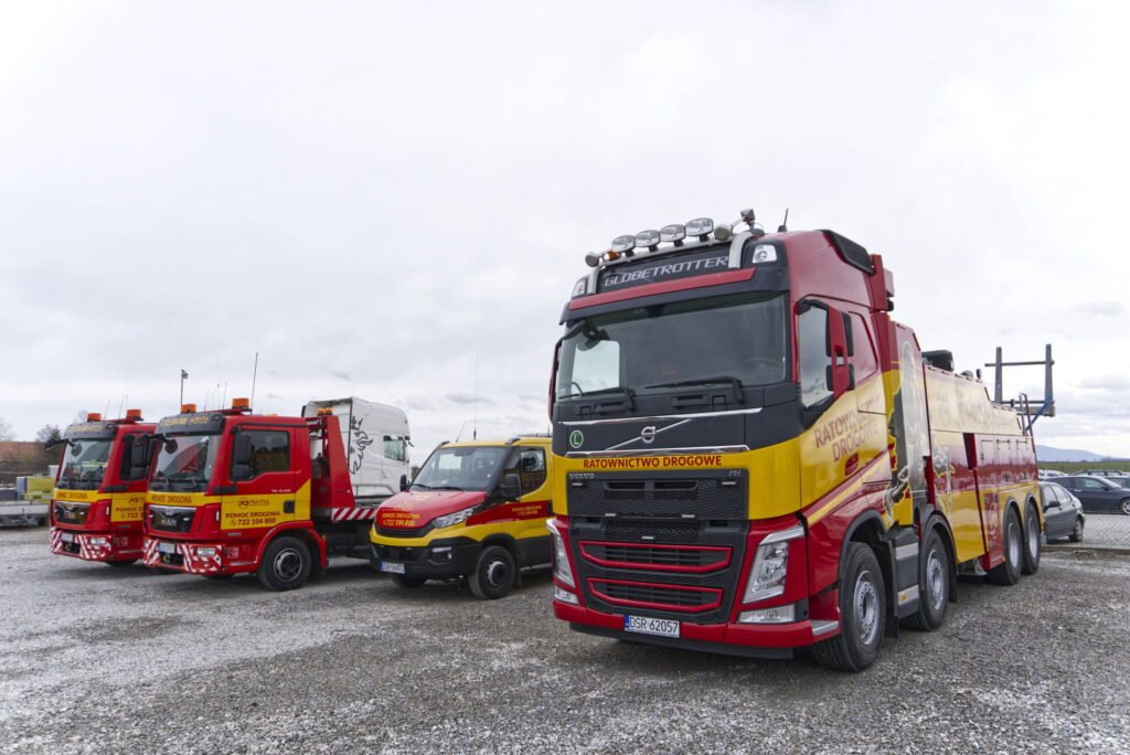 Holowanie ciężarówek Olszyna – laweta niskopodwoziowa do transportu ciężkich pojazdów